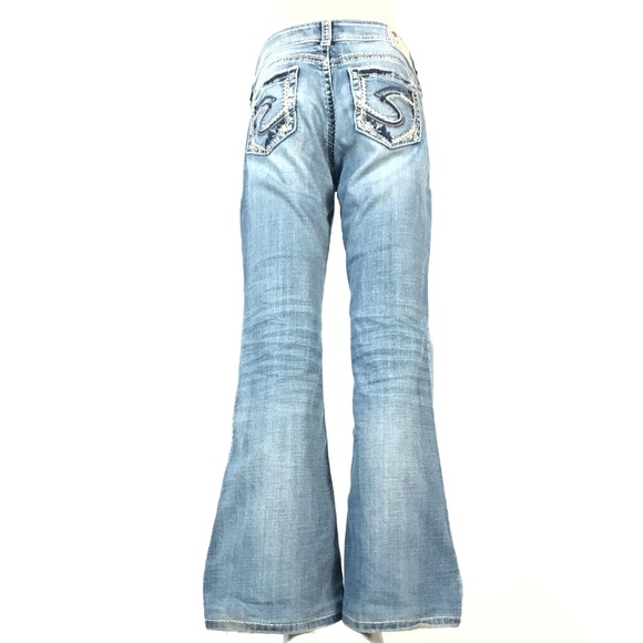 Silver suki mid flare jeans 29x30